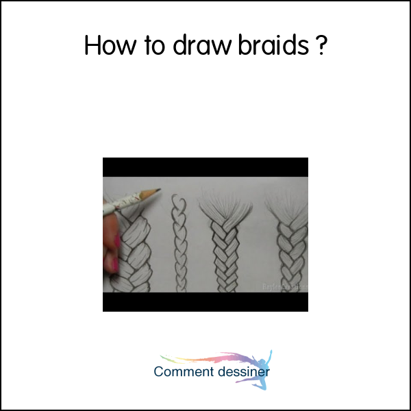 How to draw braids